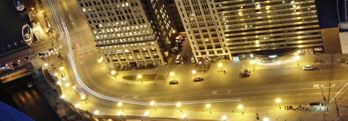 Downtown Chicago at Night